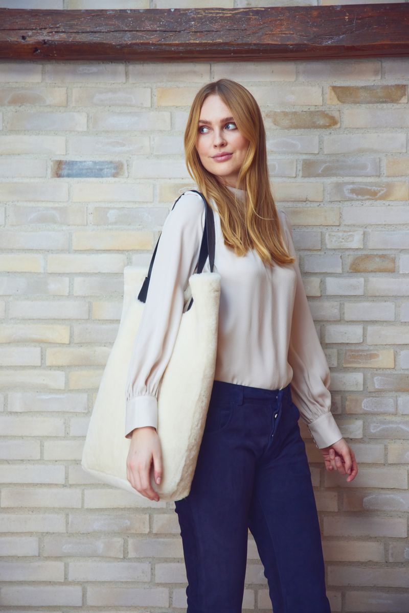 Leonora Shopper | Neuseeland | Lammwolle Taschen | Lammfellhaus.at