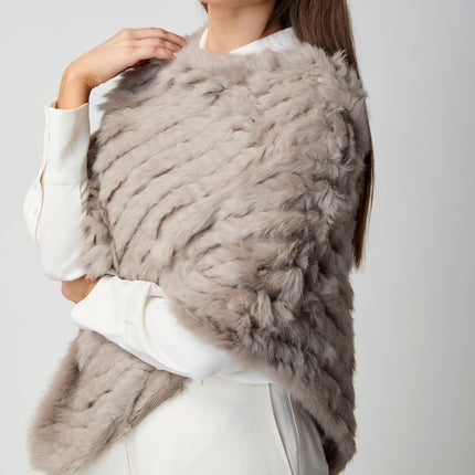 Molly Poncho | Kaninchen Schwarz