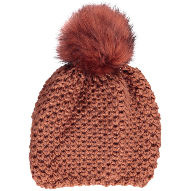 Kristine Beanie | Wolle, Waschbär Rost/Rost