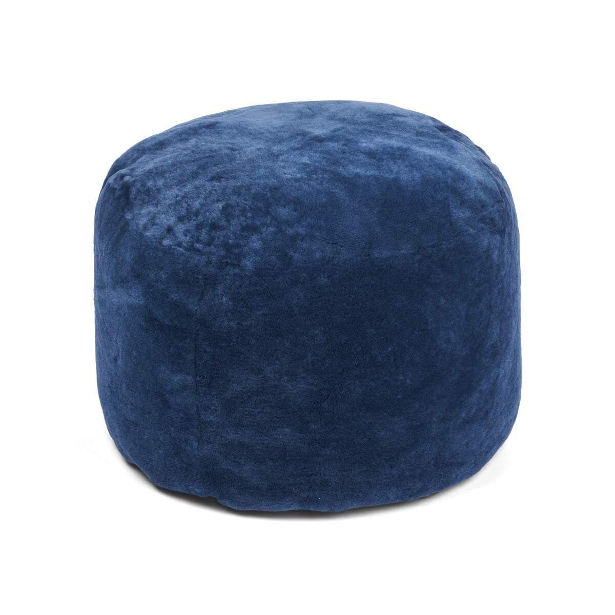 Lammfellpouf Premium | Neuseeland | Mokassin | D55x36 cm Poufs | Lammfellhaus.at