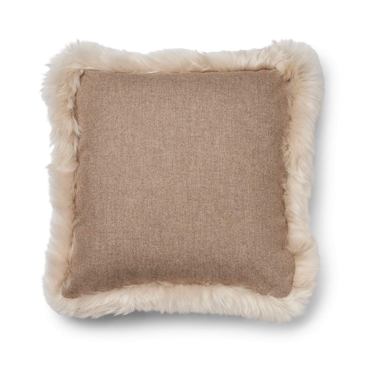Wollkissen | 100% Wolle | Fellborte | 52x52 cm | 34x52 cm Fellkissen | Lammfellhaus.at