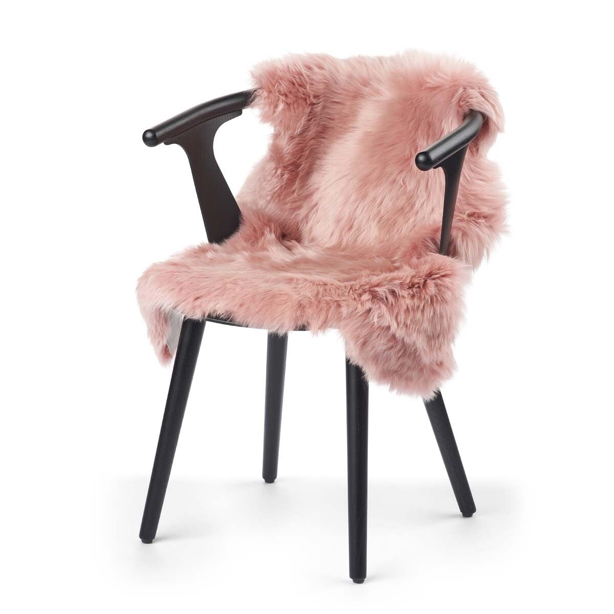 Merino Premium Lammfell | Langhaar | Neuseeland | 100x60 cm Rosa
