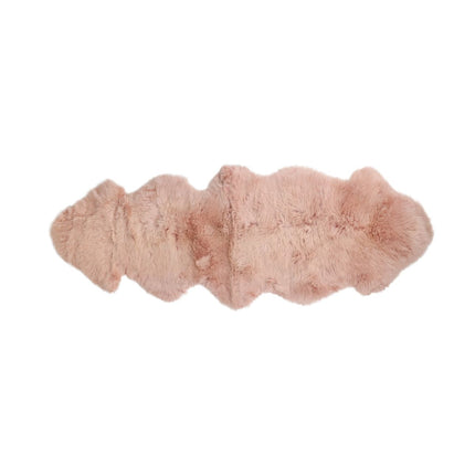 Merino Doppeltes Lammfell | Langhaar | Neuseeland | 170x60 cm Rosa