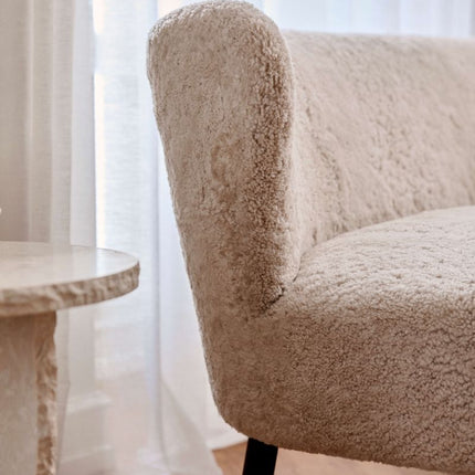 Emanuel 3-Sitzer Sofa | Dreisitzer | Design Möbel Perlweiß