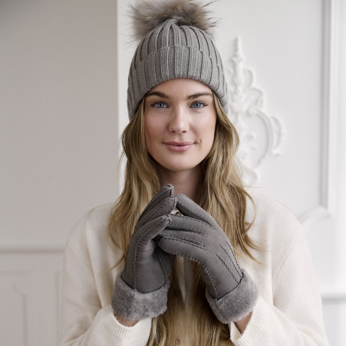 handschuhe damen wolle gefüttert Premium Fingerhandschuhe mit Lammfellfutter – Lammfellhaus.at