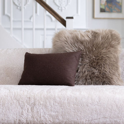 Wollkissen | 100% Wolle | 34x52 cm Beige