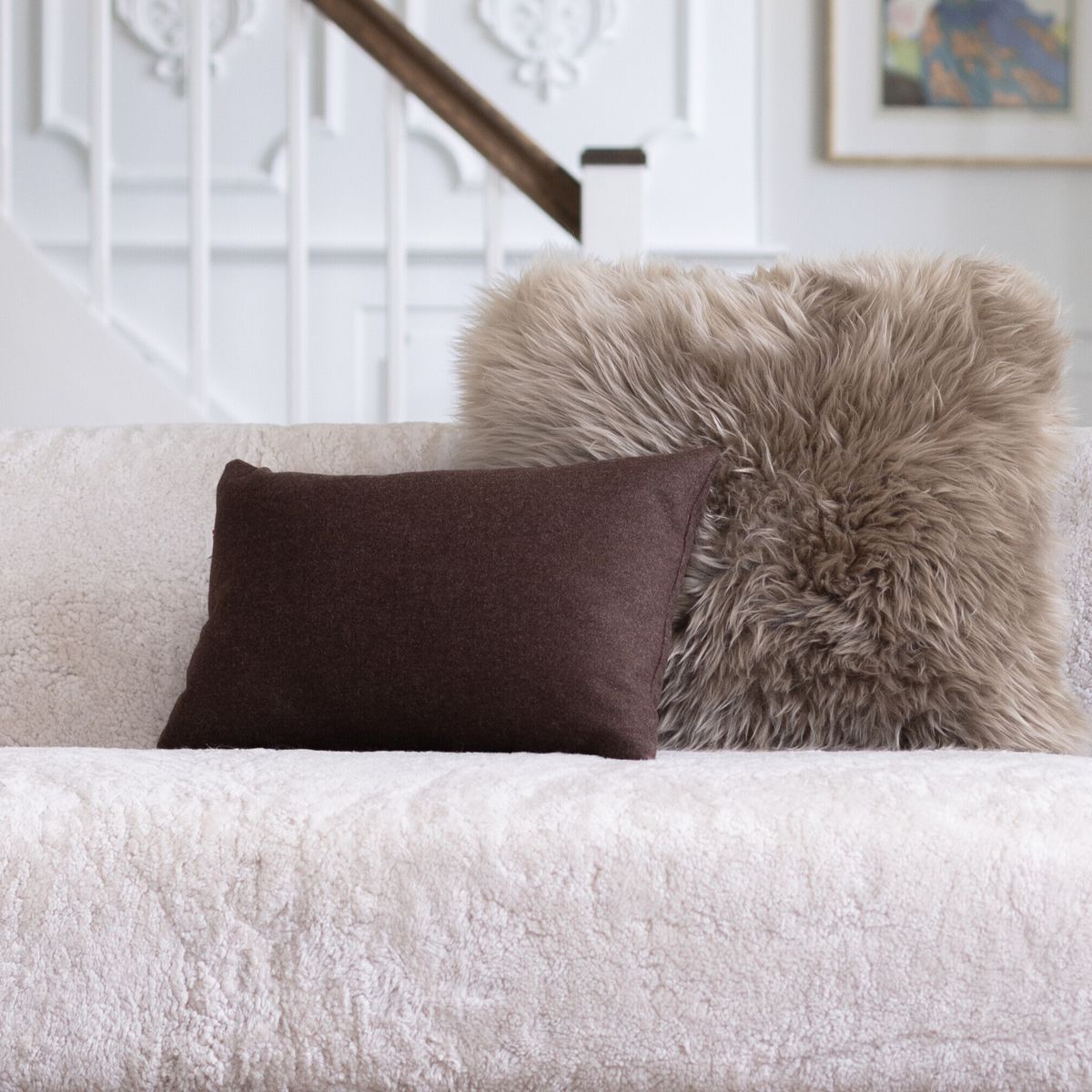 Wollkissen | 100% Wolle | 52x52 cm | 34x52 cm Fellkissen | Lammfellhaus.at