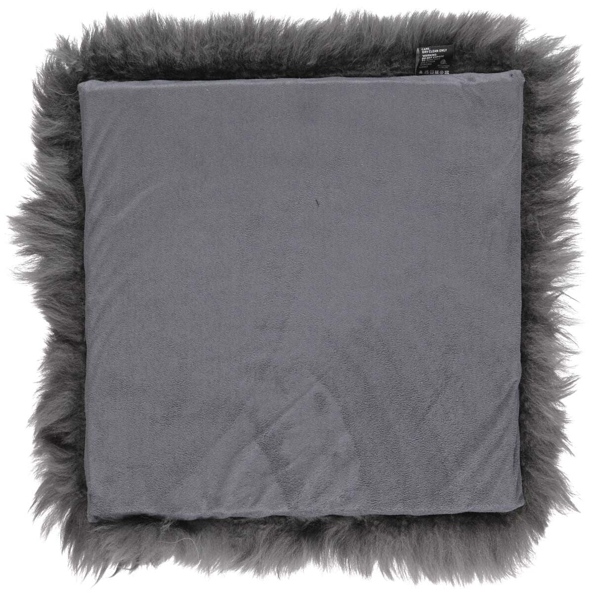 Lammfell Stuhlauflage | Langhaar | Neuseeland | 37x37 cm Sitzkissen | Lammfellhaus.at