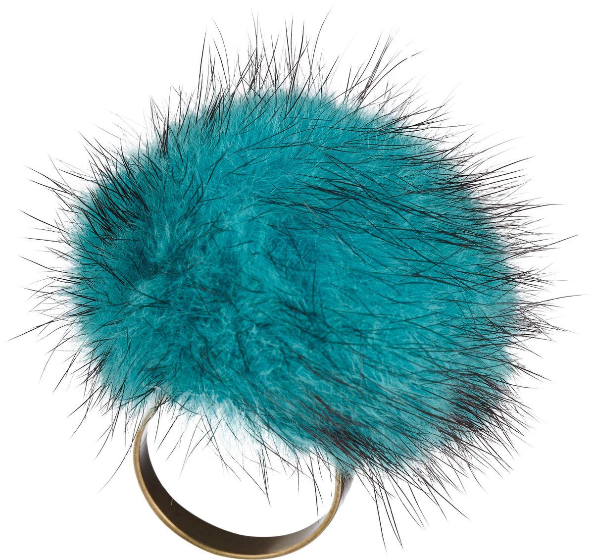 Pompon Ring | Nerz Modeaccessoire | Lammfellhaus.at