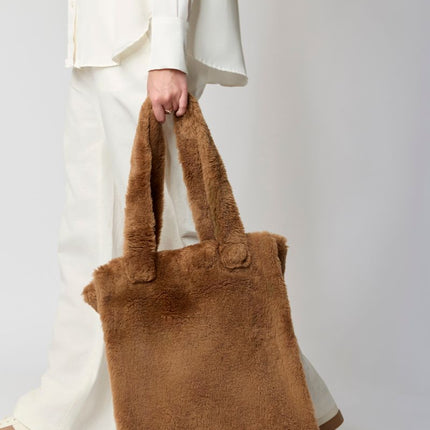 Maxi Glory Shopper | Neuseeland | Lammwolle Teddybraun