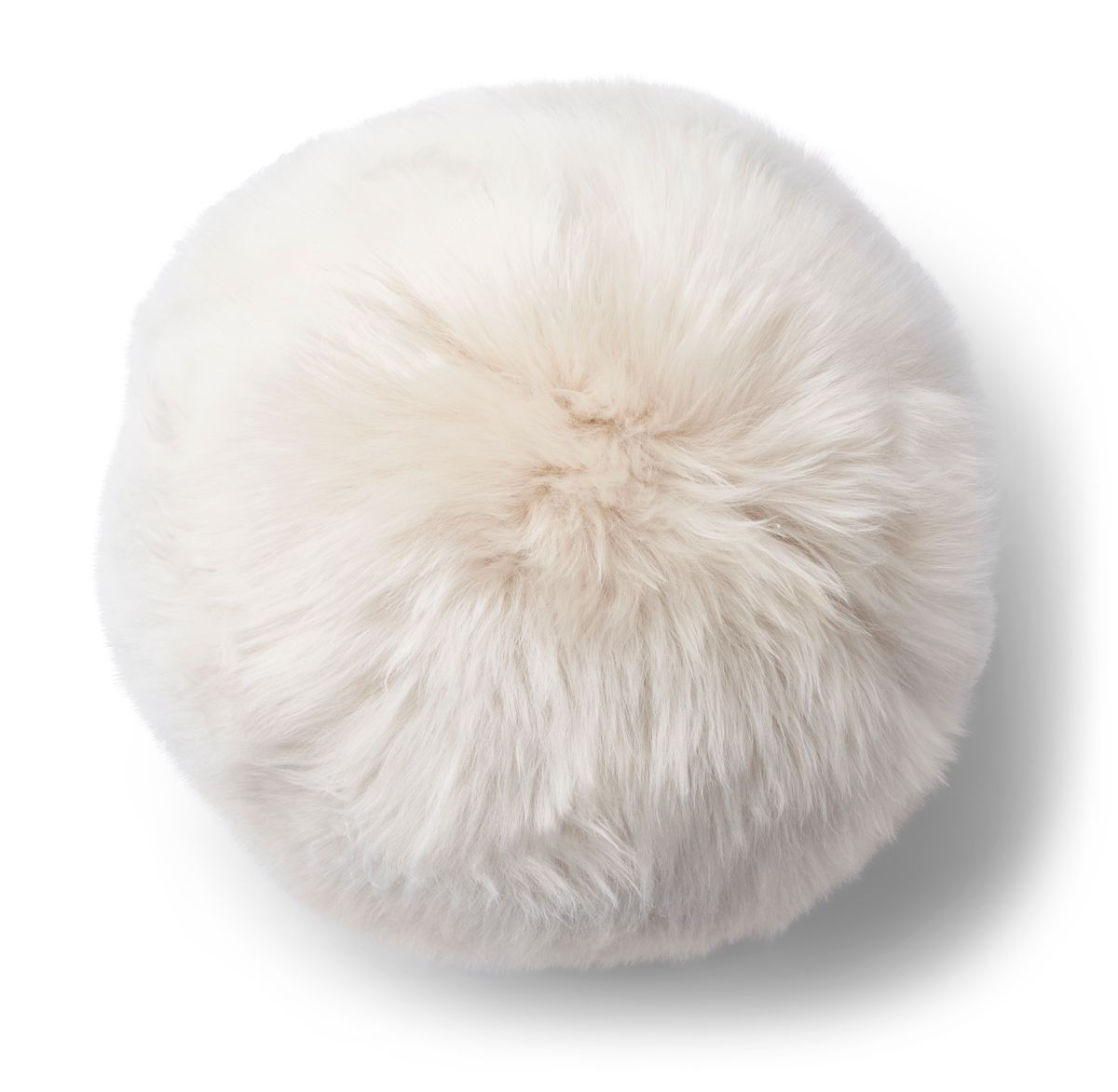 Angelite Kissenball | Langhaar | Neuseeland | D25/30/35 cm Fellkissen | Lammfellhaus.at