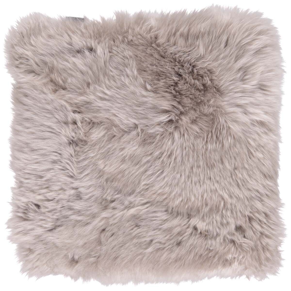 Lammfell Stuhlauflage | Langhaar | Neuseeland | 37x37 cm Sitzkissen | Lammfellhaus.at