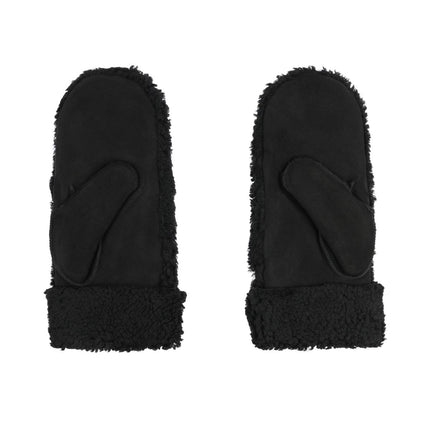 Iris Fäustlinge | Merino Lammfell Schwarz