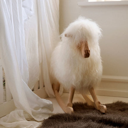 Schaukelschaf │ Povl Kjer Design | Kurzhaar | Groß Weiß