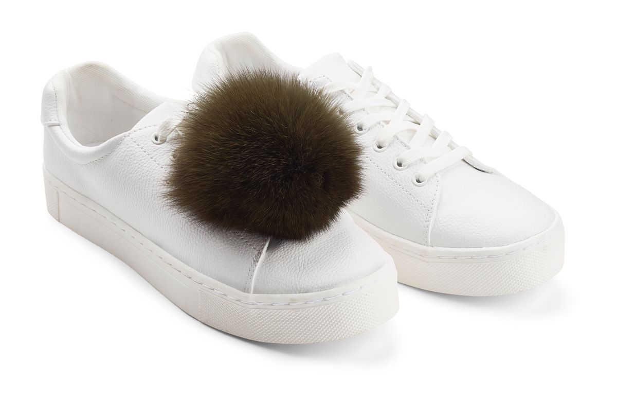 Pompon Schuhclip | Fuchs Fellschuhe | Lammfellhaus.at