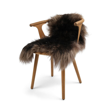 Schaffell | Langhaar | Island | Eingefärbt | 100 + cm Taupe