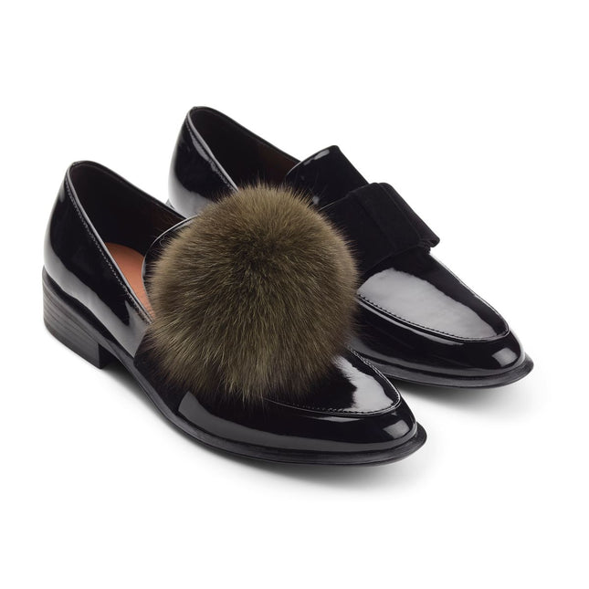 Pompon Schuhclip | Fuchs Khaki