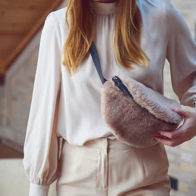 Saki Gürteltasche | Neuseeland | Lammwolle Pink