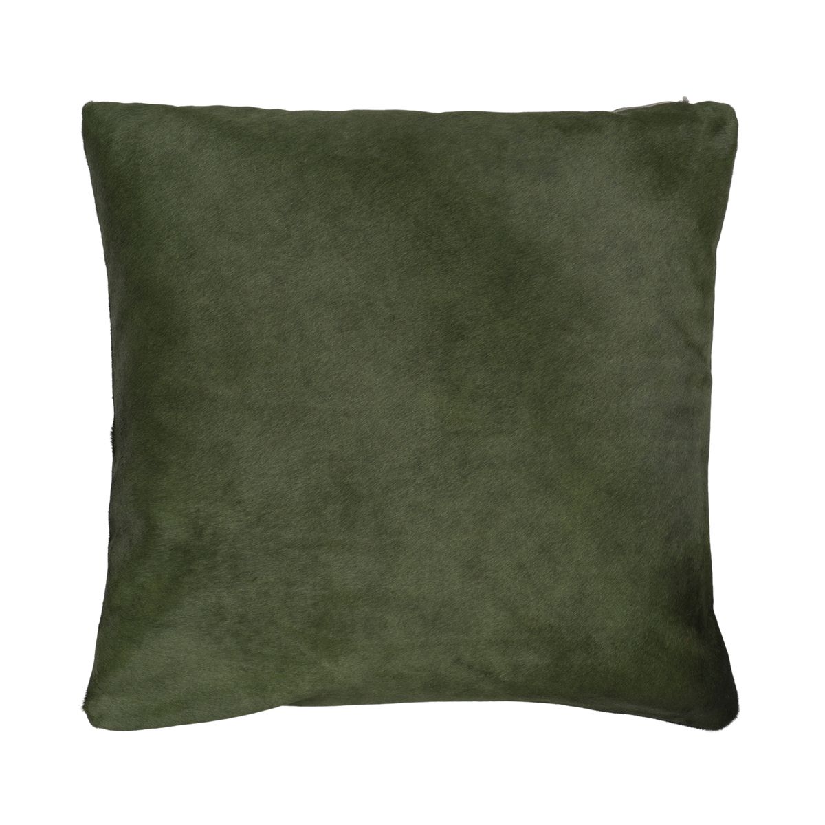Premium Kuhfellkissen | Doppelseitig | 41x41 cm, 52x52 cm & 61x61 cm Khaki Grün