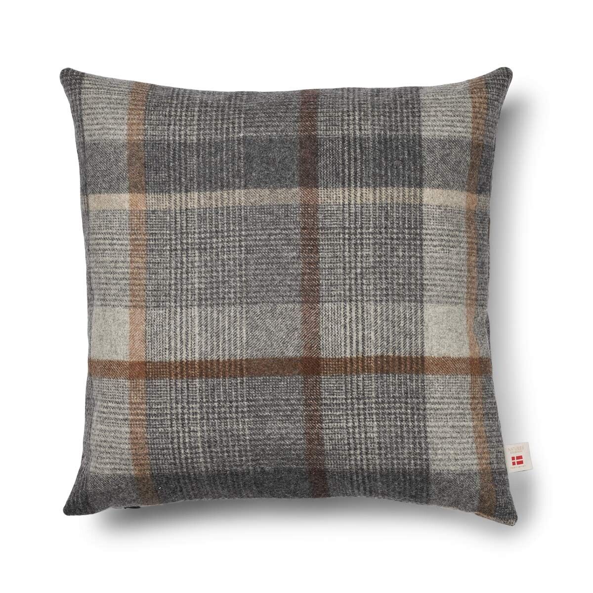 Kariertes Wollkissen | 100% Wolle | 52x52 cm | 34x52 cm
