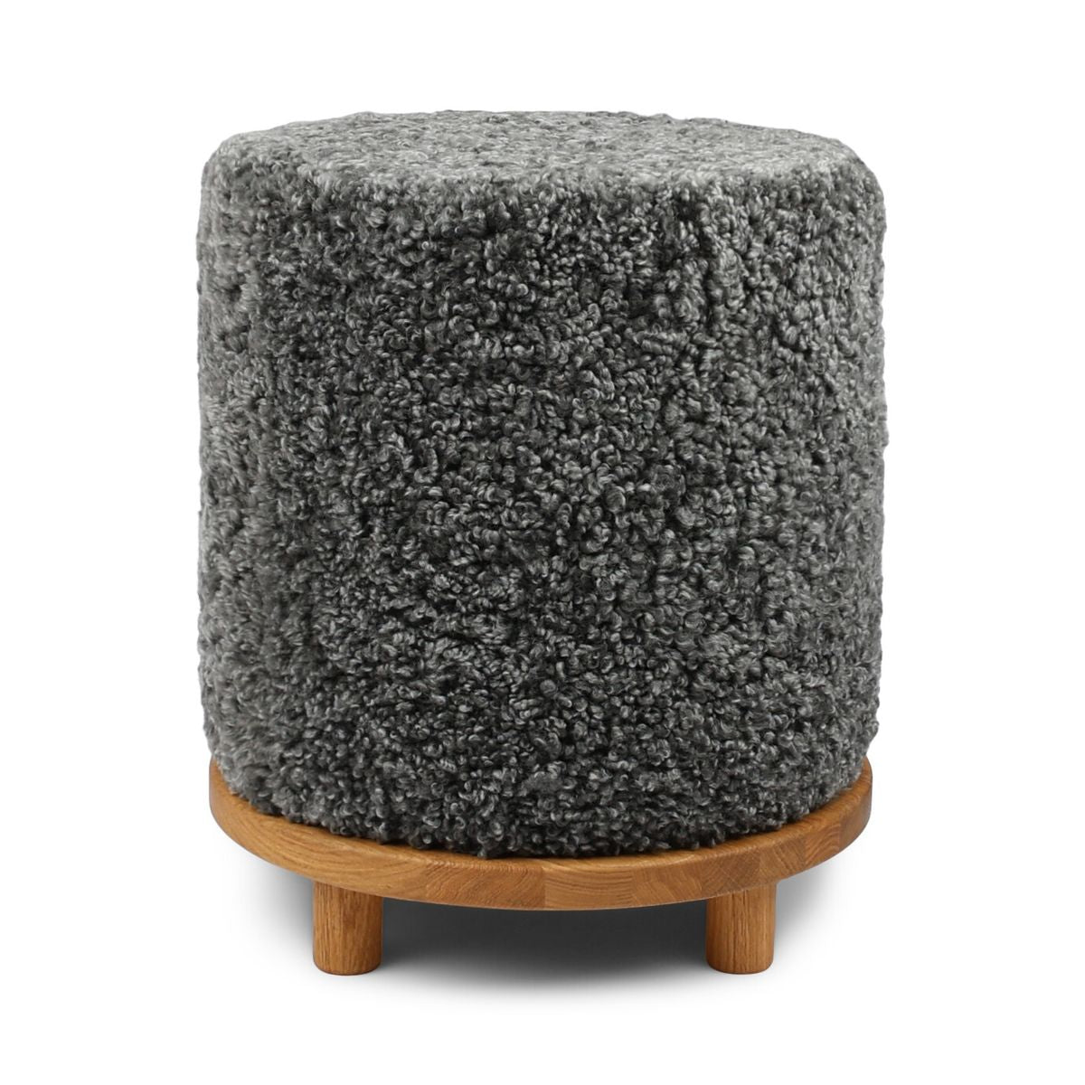 Simon Pouf | Kurzhaar | Neuseeland | D46x52 cm Poufs | Lammfellhaus.at