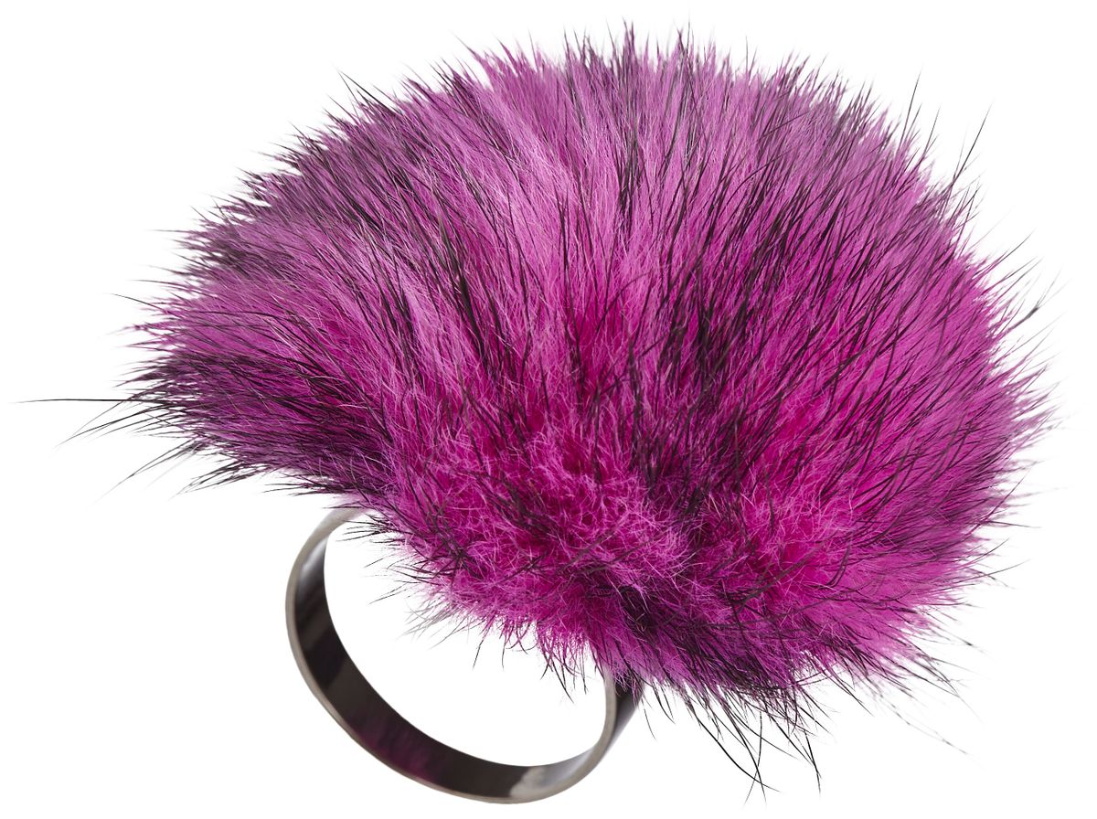 Pompon Ring | Nerz Modeaccessoire | Lammfellhaus.at
