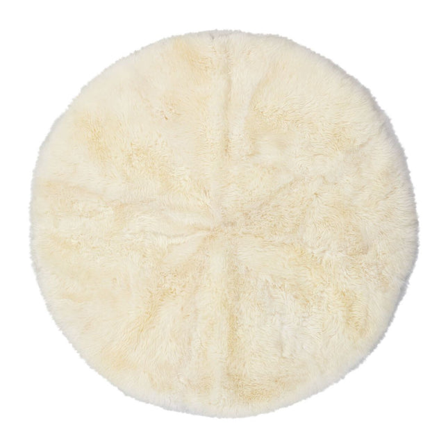 Lammfell Designerteppich | Langhaar | Neuseeland | D140 cm