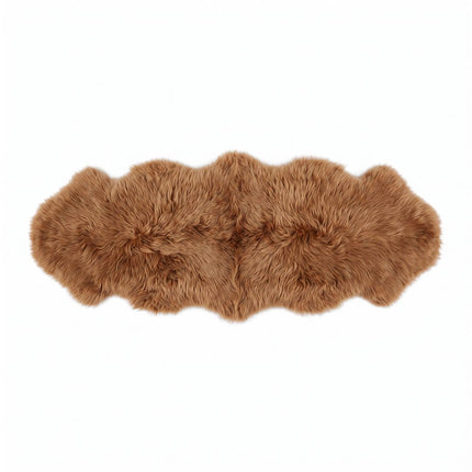 Fellvang Doppel-Lammfell | Langhaar | Neuseeland | 160 x 60 cm Toffee