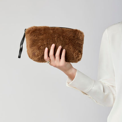 Nelly Clutch | Neuseeland | Lammwolle Teddybraun