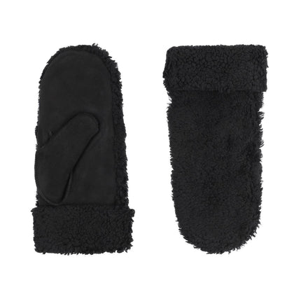 Iris Fäustlinge | Merino Lammfell Schwarz