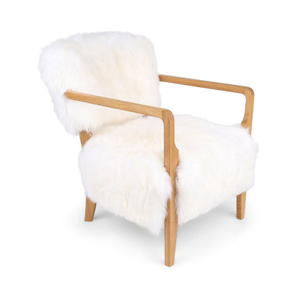 Lina Loungesessel | Premium Lammfell | Designmöbel
