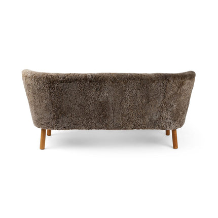 Emanuel Sofa | Zweisitzer | Design Möbel Taupe