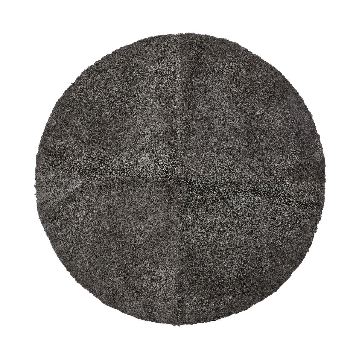 Lammfell Designerteppich | Kurzhaar | Neuseeland | D140 cm Teppiche | Lammfellhaus.at