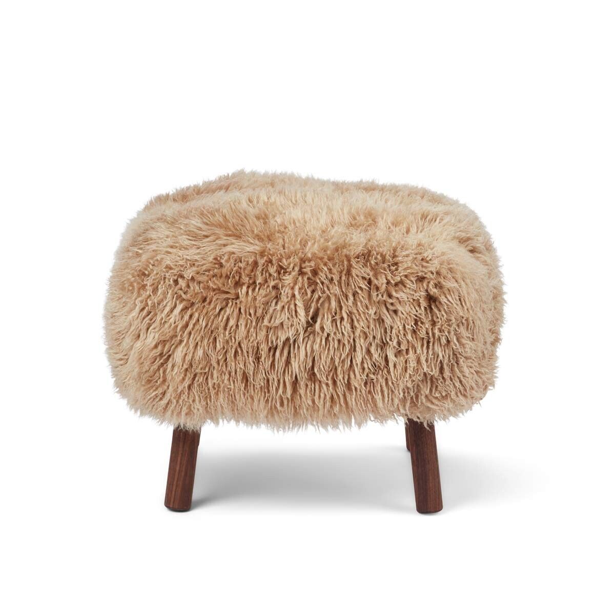Lammfell Hocker Emil | Premium | Langhaar Honig