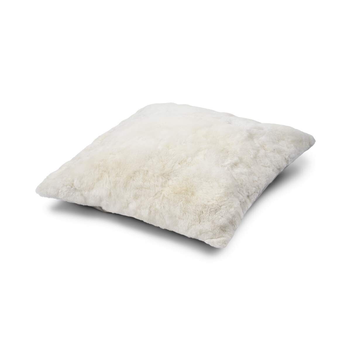 Maxi Float Wollkissen | Alpaka Wolle | Einseitig | 90x90 cm Fellkissen | Lammfellhaus.at