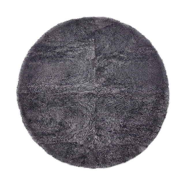 Lammfell Designerteppich | Kurzhaar | Neuseeland | D180 cm