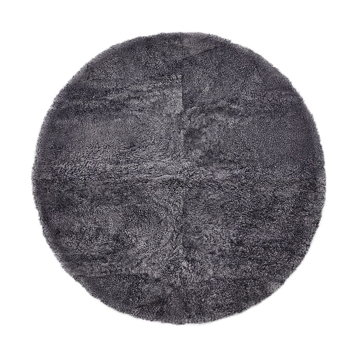 Lammfell Designerteppich | Kurzhaar | Neuseeland | D180 cm