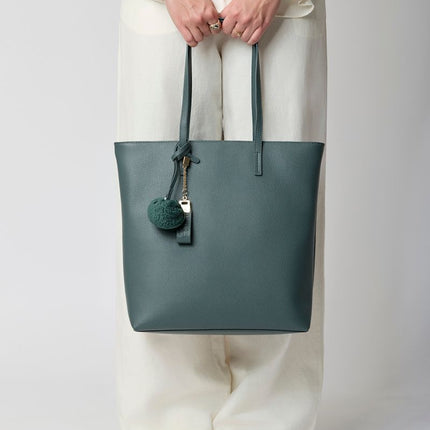 Juliana Shopper | Lammleder Blau/Grau