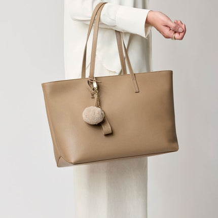 Audrey Shopper | Lammleder Beige