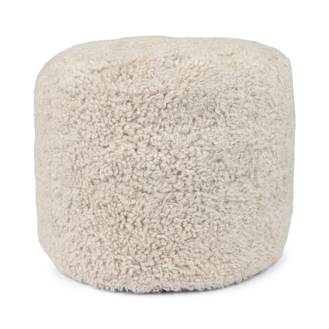 Lammfellpouf Premium | Kurzhaar | Neuseeland | D41x31 cm