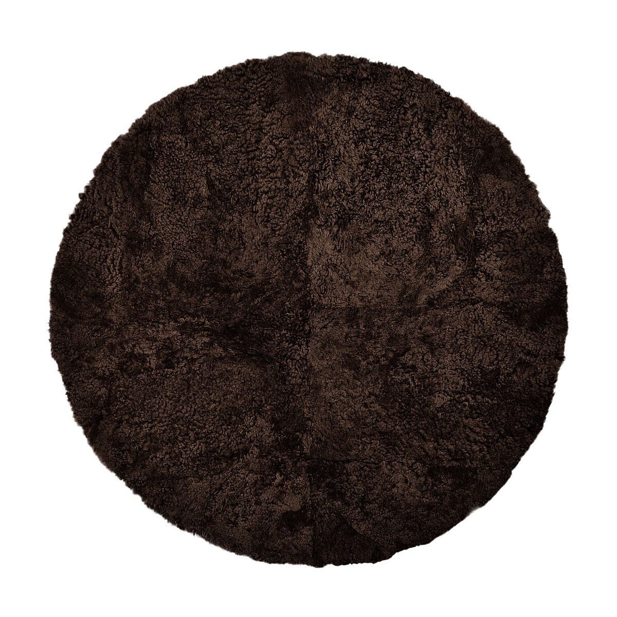 Lammfell Designerteppich | Kurzhaar | Neuseeland | D140 cm Teppiche | Lammfellhaus.at