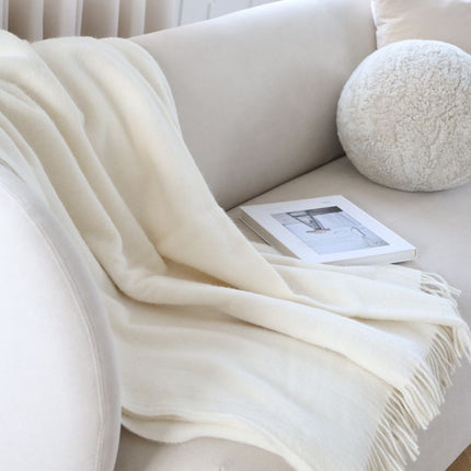 Julia Decke | 50% Baby Alpaka & 50% Wolle | 140x240 cm Dunkelbraun