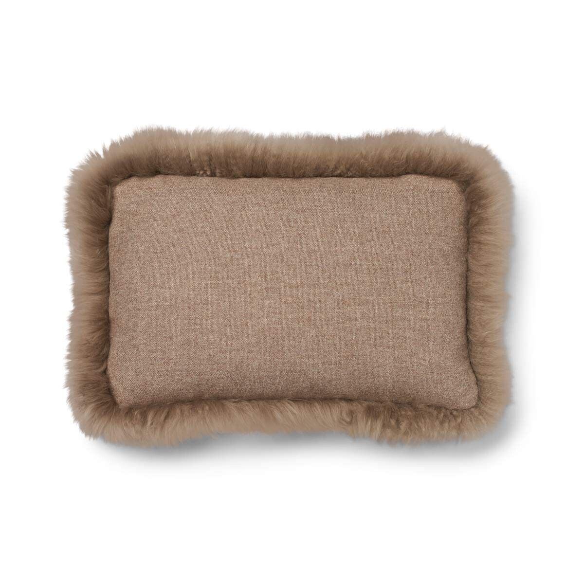 Wollkissen | 100% Wolle | Fellborte | 52x52 cm | 34x52 cm Fellkissen | Lammfellhaus.at