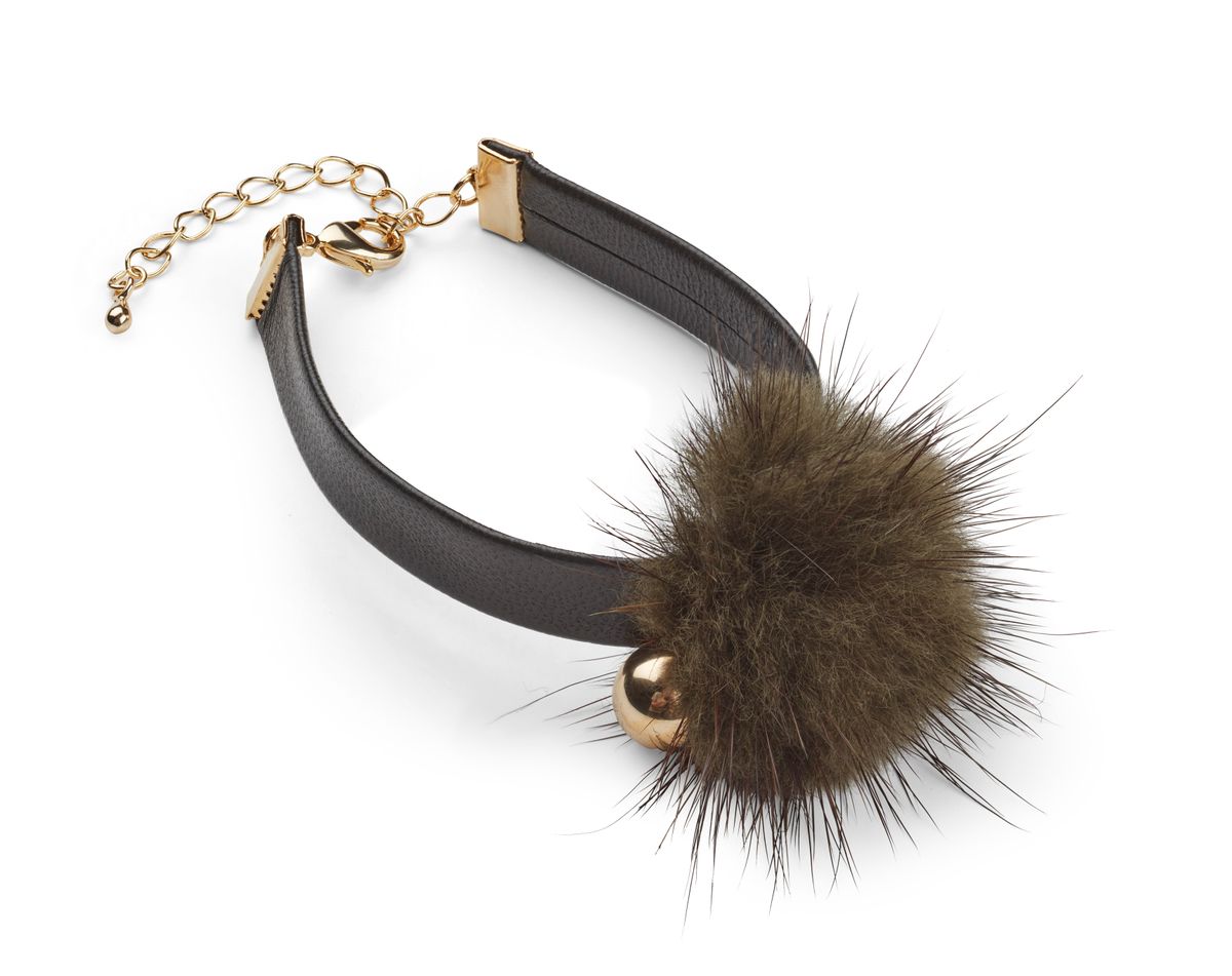 Nicki Armband | Nerz, Leder Modeaccessoire | Lammfellhaus.at