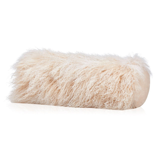 Lammfell Kissenrolle Premium | Tibet | 20x52 cm