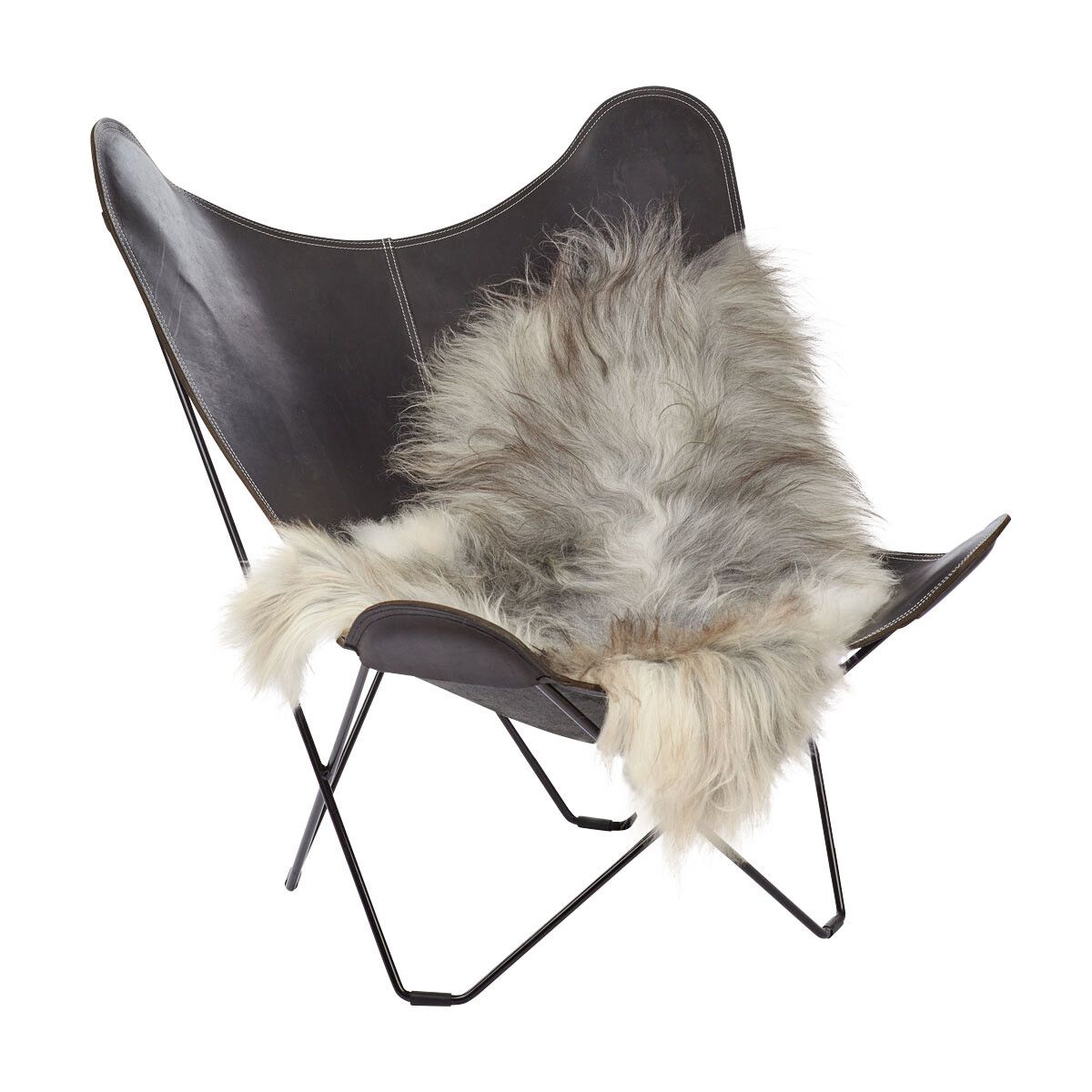 Lammfell Premium | Langhaar | Island | 120+x60 cm Lammfelle | Lammfellhaus.at
