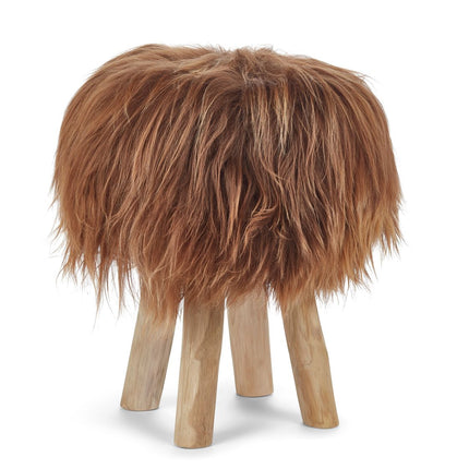 Hocker Premium | Teakholz | Ohne Bezug | 34x48 cm