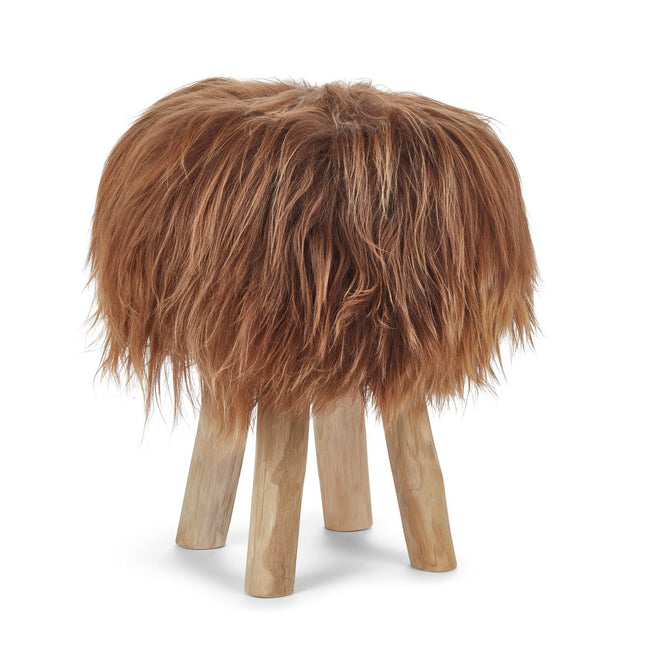 Hocker Premium | Teakholz | Ohne Bezug | 34x48 cm
