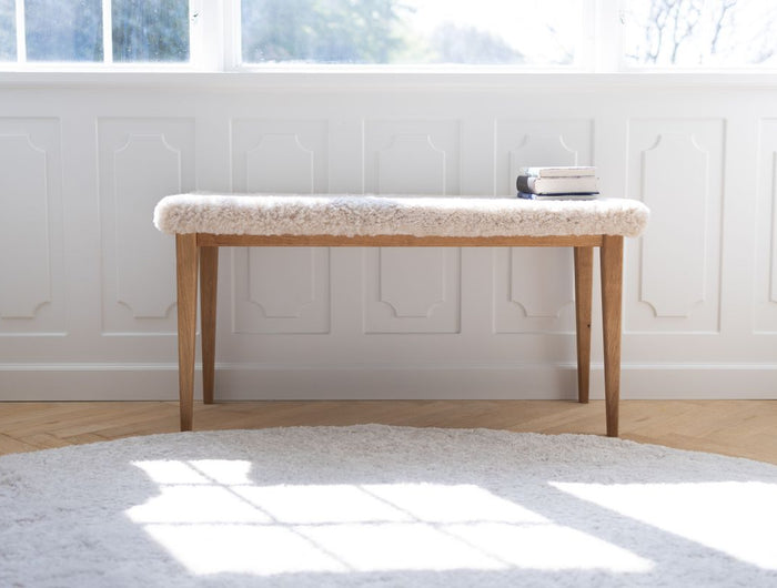 Lammfell Designerteppich | Kurzhaar | Neuseeland | D180 cm Weiß