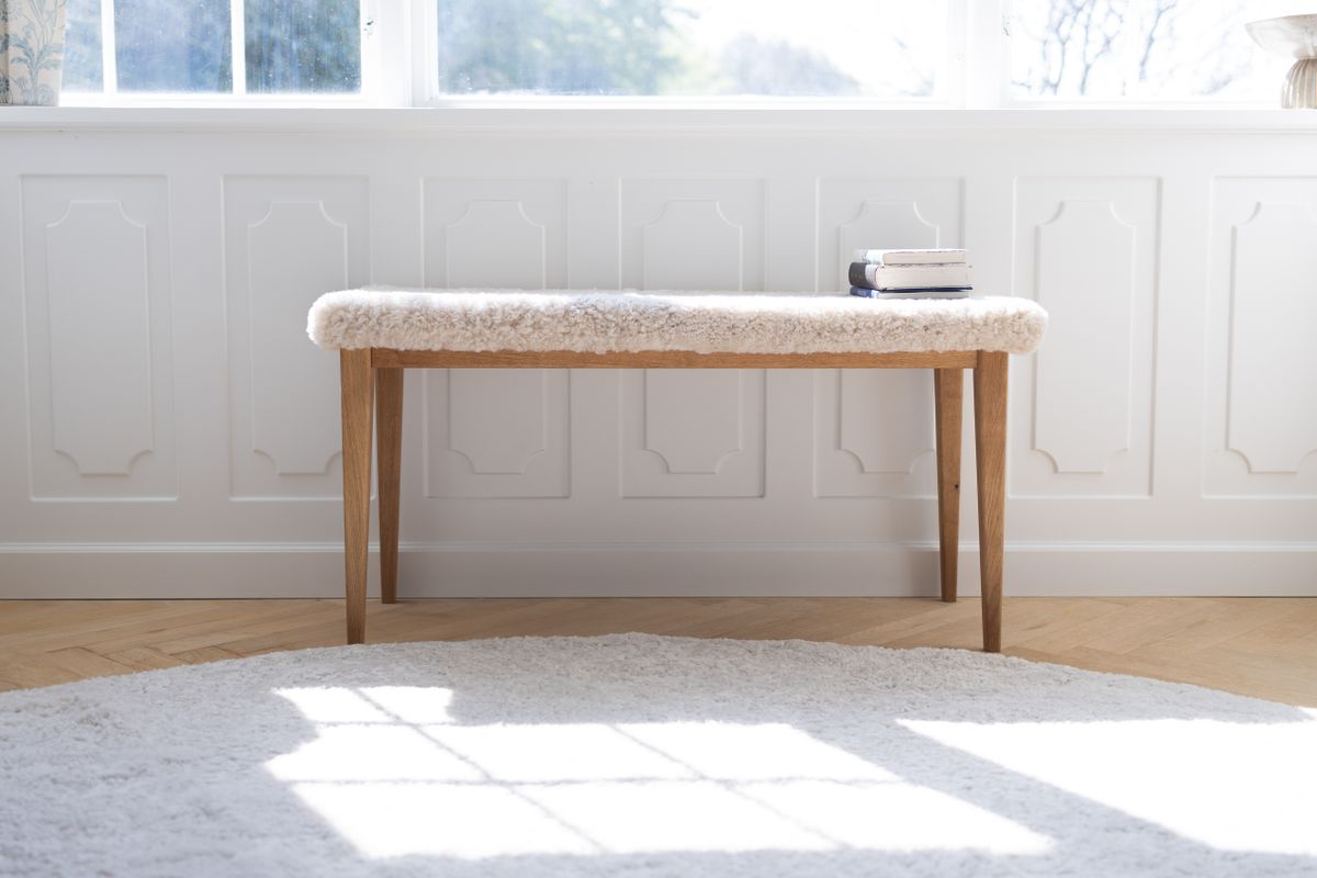 Lammfell Designerteppich | Kurzhaar | Neuseeland | D180 cm Teppiche | Lammfellhaus.at
